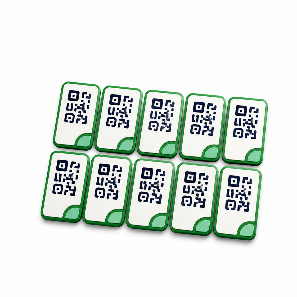 Десять QR-стикеров FoundTag